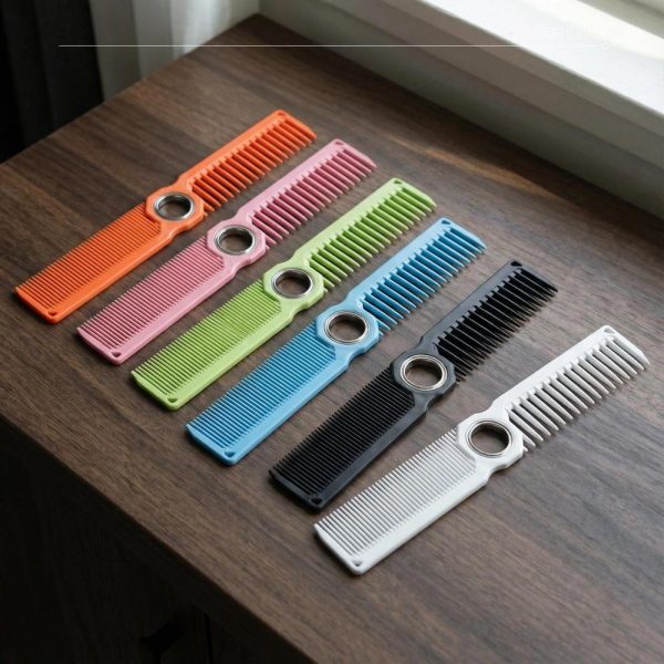 High Quality Spinning Hair Cutting Comb Hole Design PEK Material Eagle Comb Barber Hairdressing Comb