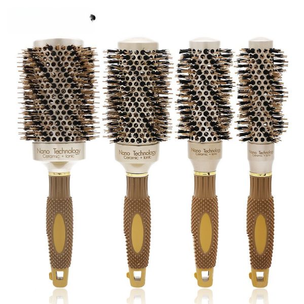 Rubber Handle Ceramic Round Brush for Professional Hair Salon Use - SKU PG1053