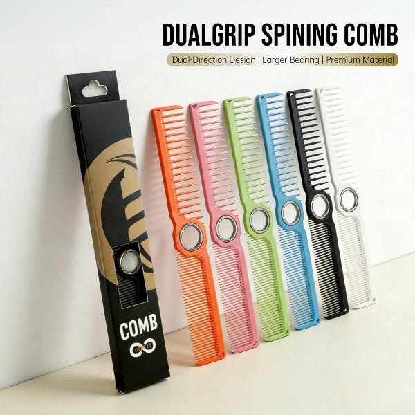 DualGrip Spinning Comb – Professional Hair Cutting Comb Set - SKU PG1055