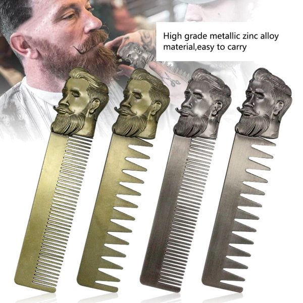 Metal Stainless Steel Men Comb 4 Types – Professional Barber Haircutting Comb - SKU PG1187