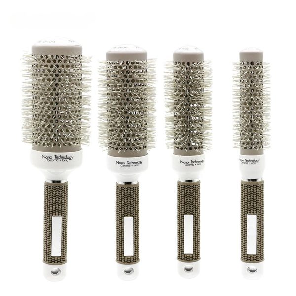 Anti Slide Ceramic Round Brush for Professional Hair Salon Use - SKU PG1036