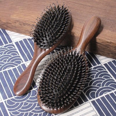 New Boar Bristle Detangle Hair Brush for Professional Hair Salon Use - SKU PG1064