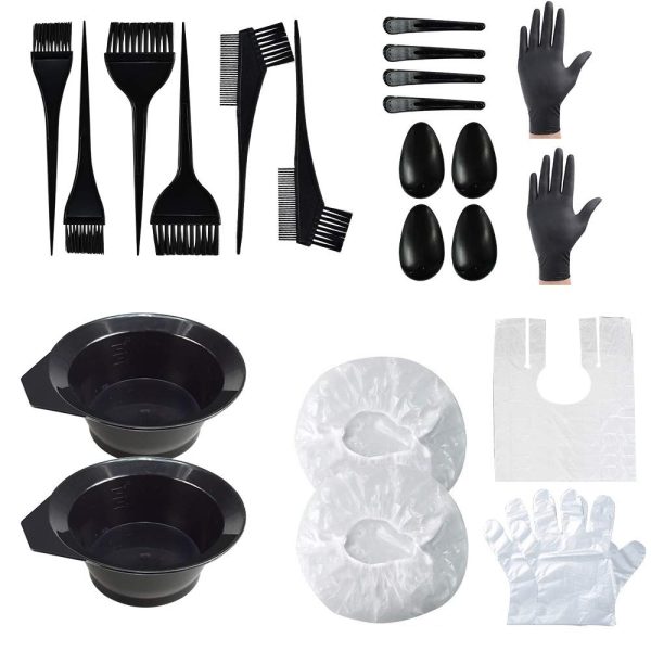 24 Pcs Hair Dye Coloring Kit – Hair Coloring Tools Kit for Salon Dyeing - SKU PG1054
