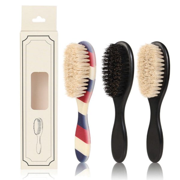 Brosse &agrave; barbe en crin de cheval &ndash; Brosse &agrave; cheveux professionnelle pour barbier