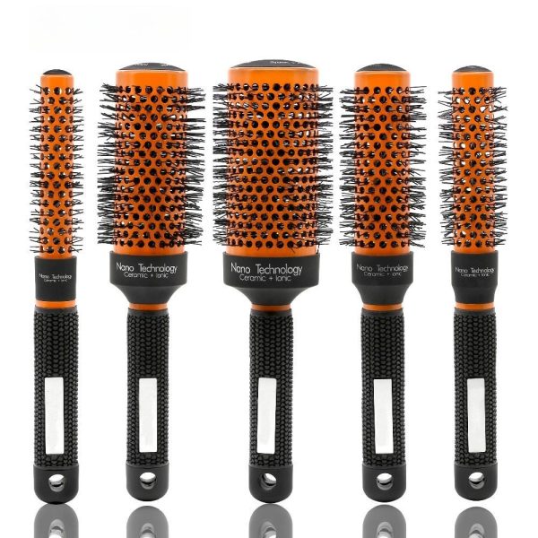 Orange Nano Cermaic Round Brush – Ceramic Round Brush for Blowout Styling - SKU PG1049