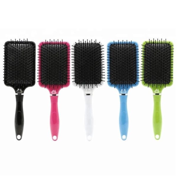 5pcs Different Color Heat Resist Anti static Massage Brush – Detangling Hair Brush for Salon Styling