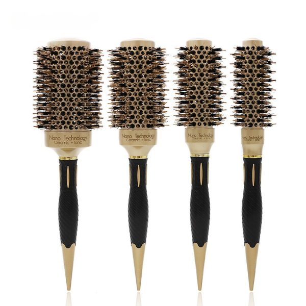 Boar Bristle Ceramic Round Brush for Professional Hair Salon Use - SKU PG1042