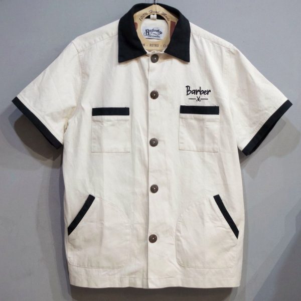 New Cotton Barber Uniform – Professional Barber Cape and Apron