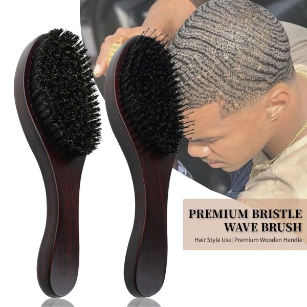 Soild Wood Texture Brush – Professional Barber Hair Brush