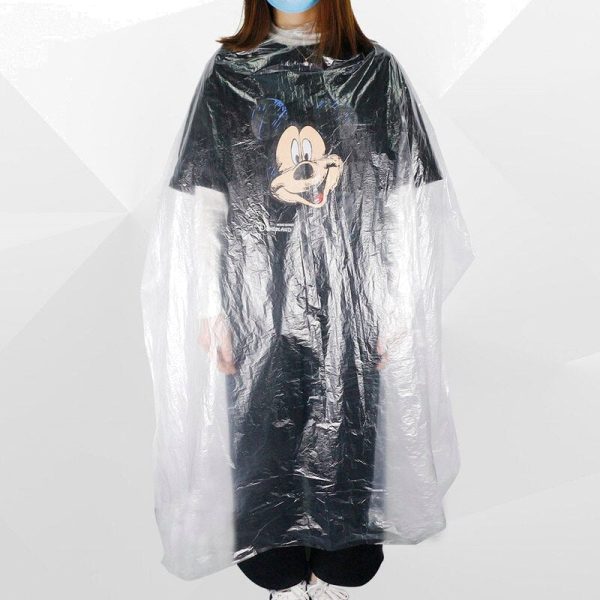 50/100pcs/Pack Waterproof Disposable PE Cape – Professional Barber Cape and Apron