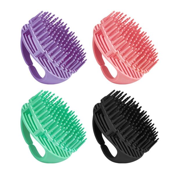 Silicone Shampoo Hair Brush(2packs) for Professional Barber Use