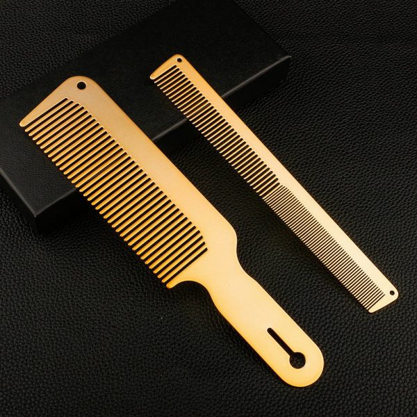 Ultra-thin Aluminum Hair Cutting Comb – Professional Barber Haircutting Comb