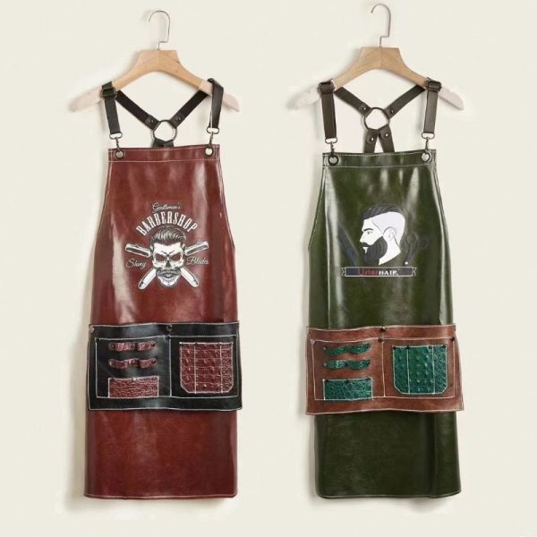 PU Leather New Design Barber Apron 2 Color – Professional Barber Cape and Apron